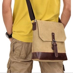 New Canvas Messenger Crossbody Bag